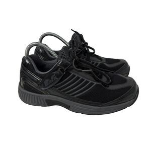 Orthofeet Shoes Women's 8.5 M BioFit Verve Tie Less Orthopedic Walking Black